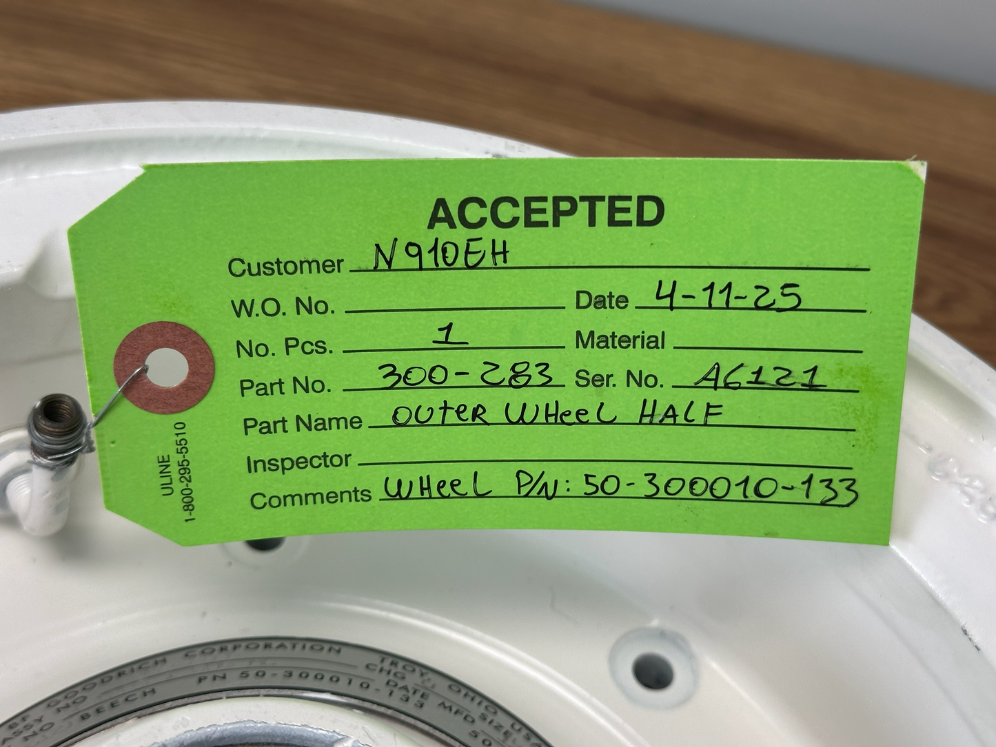 OUTER WHEEL HALF KING AIR 3-1208-1 CHG AC