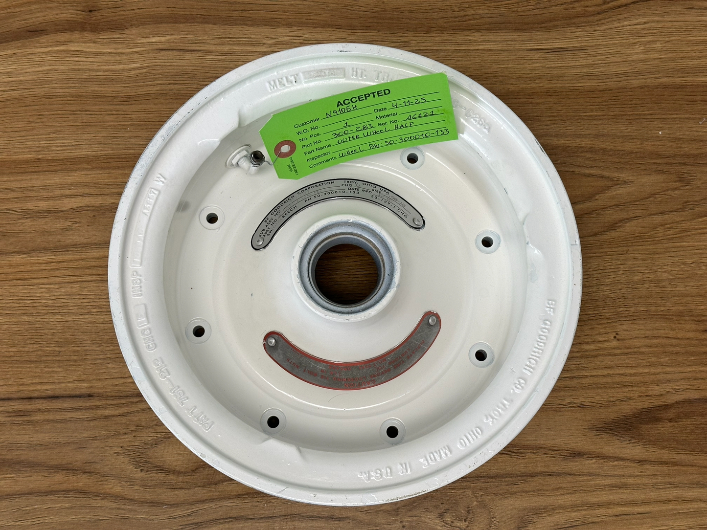 OUTER WHEEL HALF KING AIR 3-1208-1 CHG AC