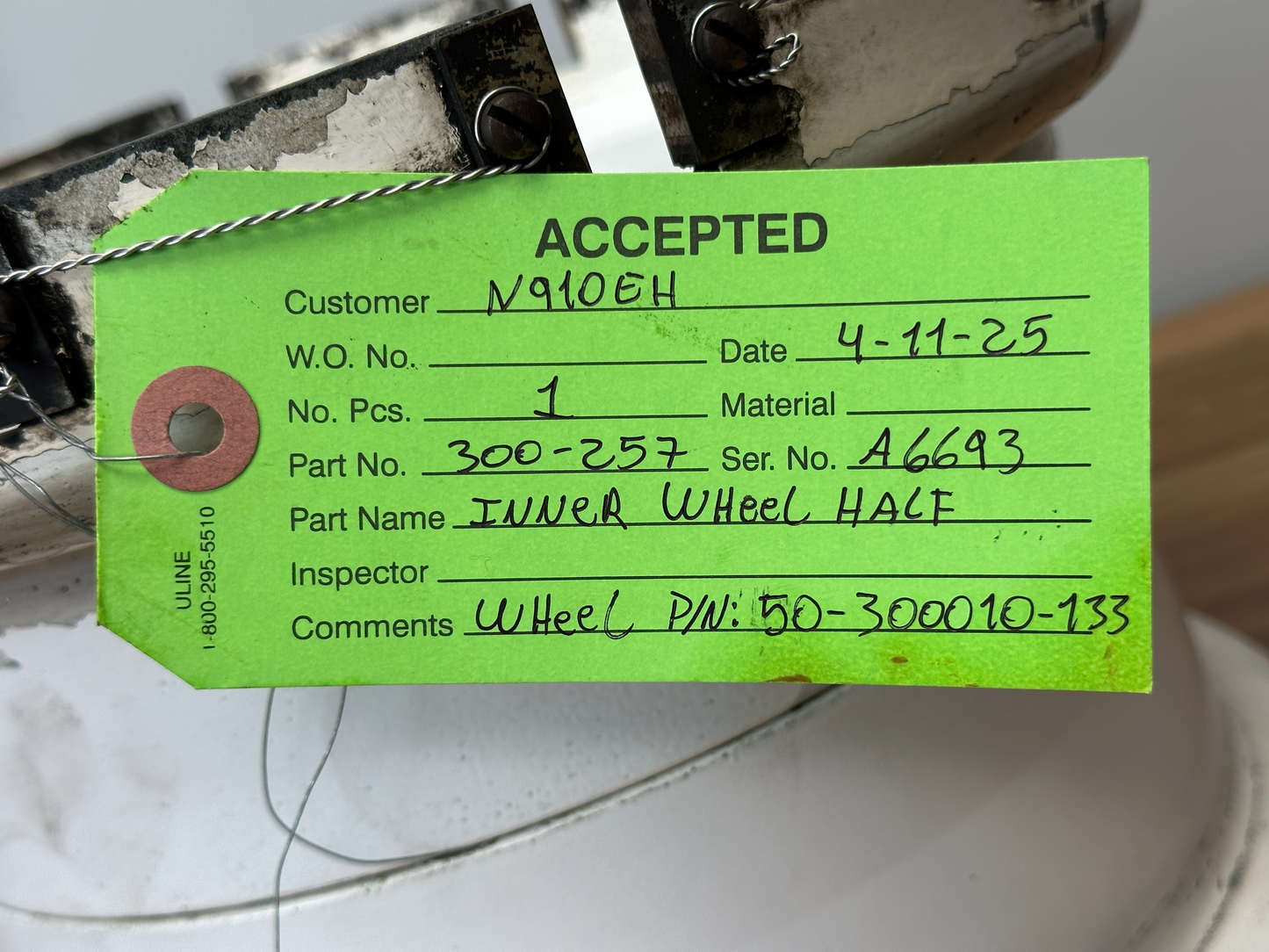 KING AIR - WHEEL OUTER+INNER. 3-1208-1 CHG AC AR CONDITION