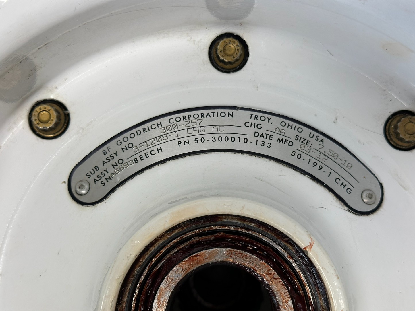 KING AIR - WHEEL OUTER+INNER. 3-1208-1 CHG AC AR CONDITION
