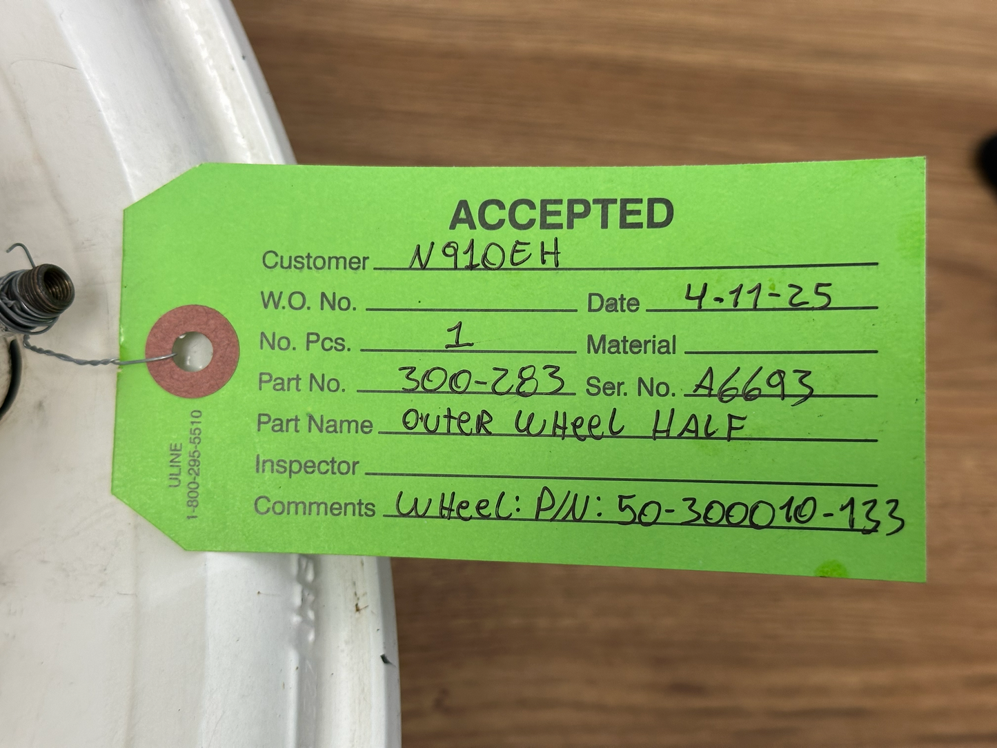KING AIR - WHEEL OUTER+INNER. 3-1208-1 CHG AC AR CONDITION