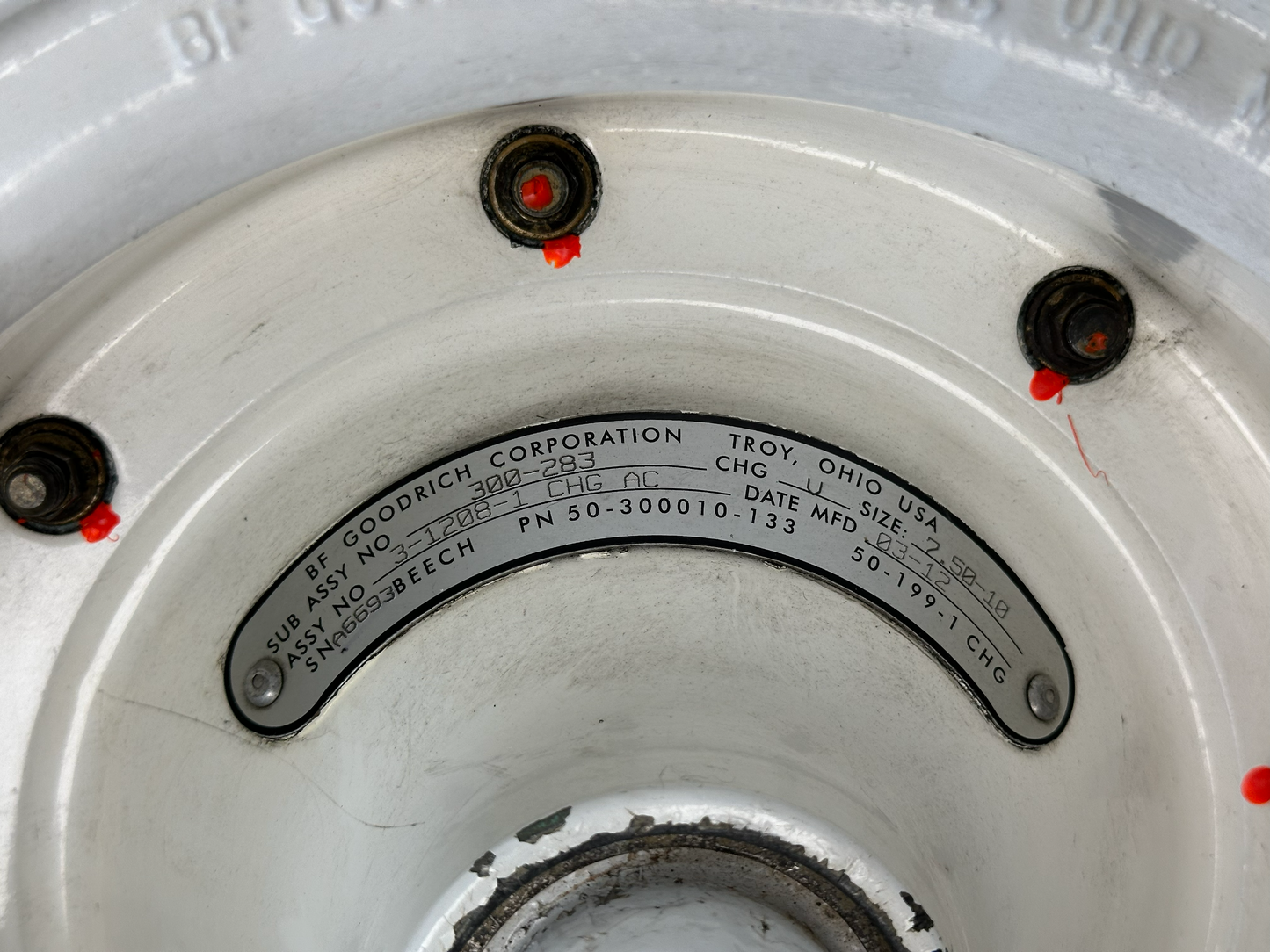 KING AIR - WHEEL OUTER+INNER. 3-1208-1 CHG AC AR CONDITION